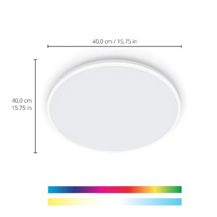 WiZ - LED RGBW Stmievateľné bodové svietidlo RUNE LED/21W/230V 2700-6500K Wi-Fi biela