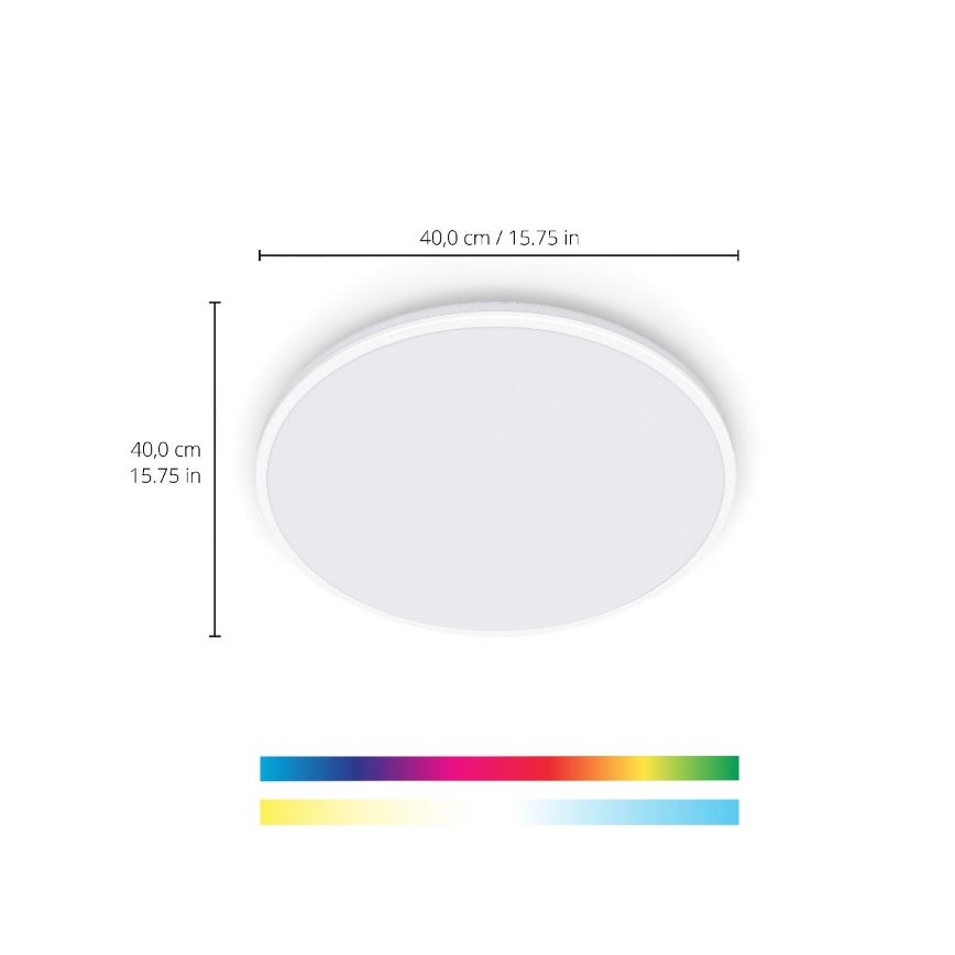WiZ - LED RGBW Stmievateľné bodové svietidlo RUNE LED/21W/230V 2700-6500K Wi-Fi biela
