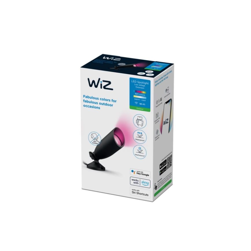 WiZ - LED RGBW Stmievateľné vonkajšie bodové svietidlo SPOT LED/4W/12V 2700K-5000K IP65 Wi-Fi
