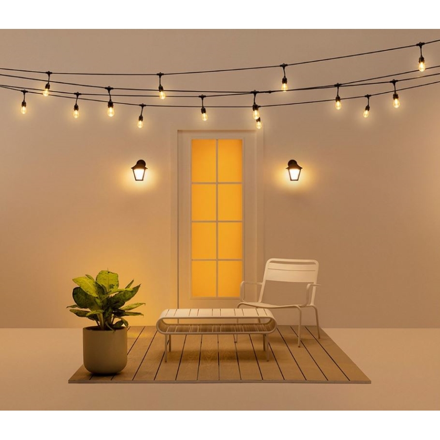 WiZ - LED RGBW Stmievateľné vonkajšie nástenné svietidlo LED/9,5W/230V 2700-5000K IP44 Wi-Fi