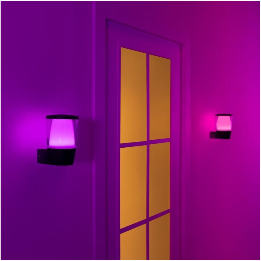 WiZ - LED RGBW Stmievateľné vonkajšie nástenné svietidlo ELPAS LED/8,5W/230V 2700–5000K IP44 Wi-Fi