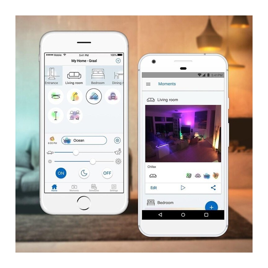 WiZ - LED RGBW Stmievateľný luster na lanku ELIXIR LED/15W/230V 2200-6500K Wi-Fi + diaľkové ovládaniu