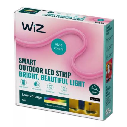 WiZ - LED RGBW Stmievateľný vonkajší pásik 5m LED/24W/230V 2700-5000K Wi-Fi IP65