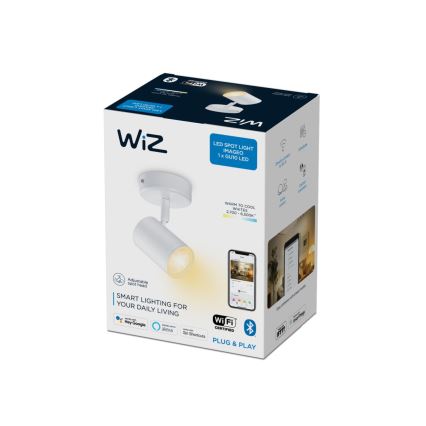 WiZ - LED Stmievateľné bodové svietidlo IMAGEO 1xGU10/4,9W/230V 2700-6500K CRI 90 Wi-Fi biela