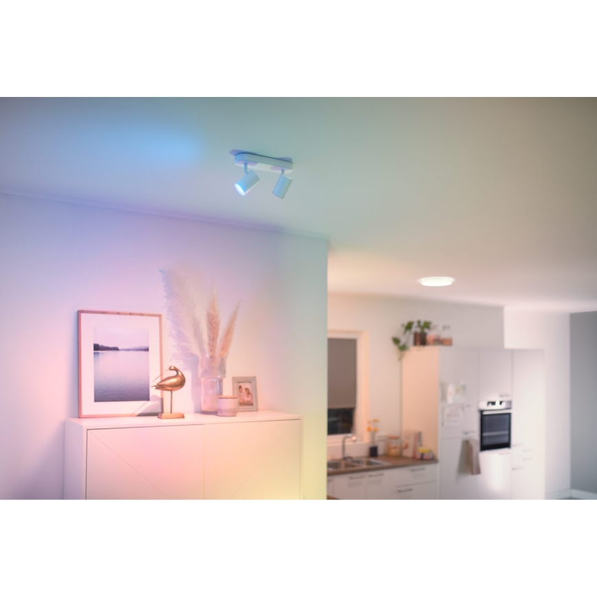 WiZ - LED Stmievateľné bodové svietidlo IMAGEO 2xGU10/4,9W/230V 2700-6500K Wi-Fi CRI 90 biela