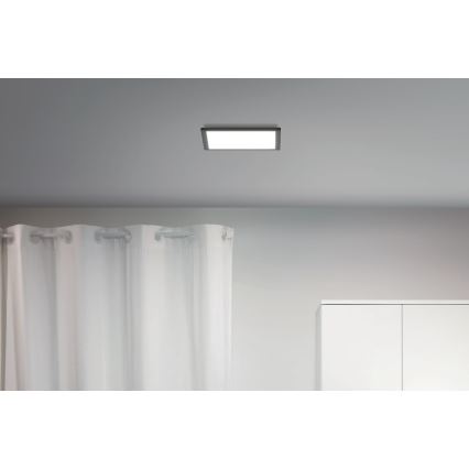 WiZ - LED Stmievateľné stropné svietidlo SUPERSLIM LED/12W/230V 2700-6500K Wi-Fi černá