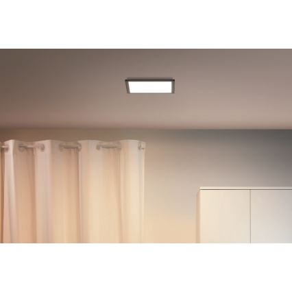 WiZ - LED Stmievateľné stropné svietidlo SUPERSLIM LED/12W/230V 2700-6500K Wi-Fi černá