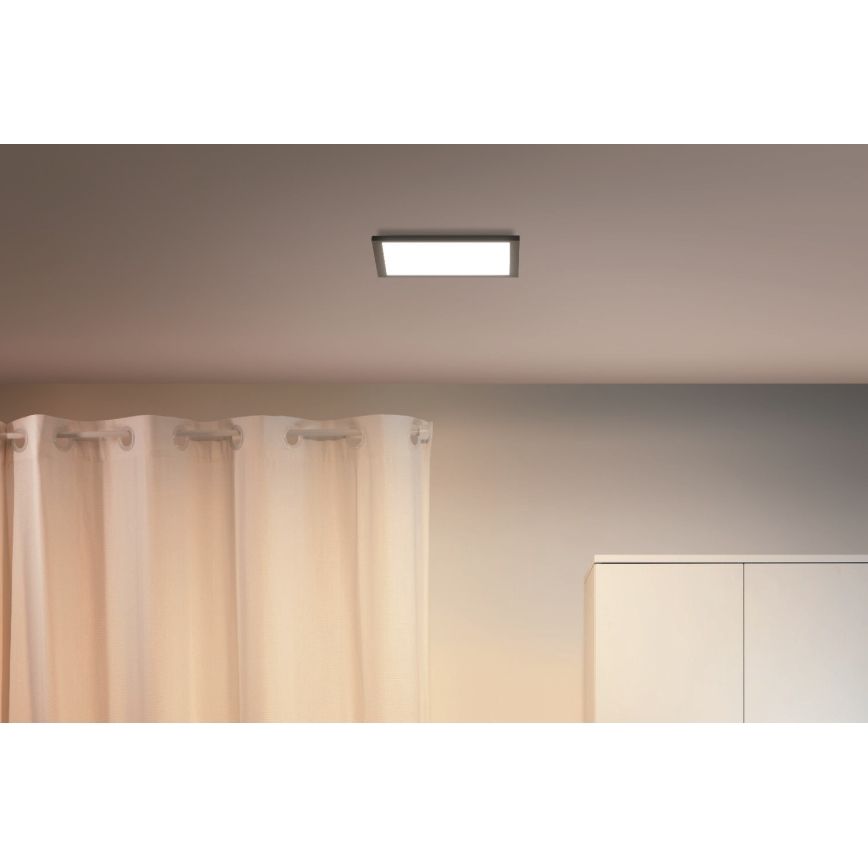 WiZ - LED Stmievateľné stropné svietidlo SUPERSLIM LED/12W/230V 2700-6500K Wi-Fi černá