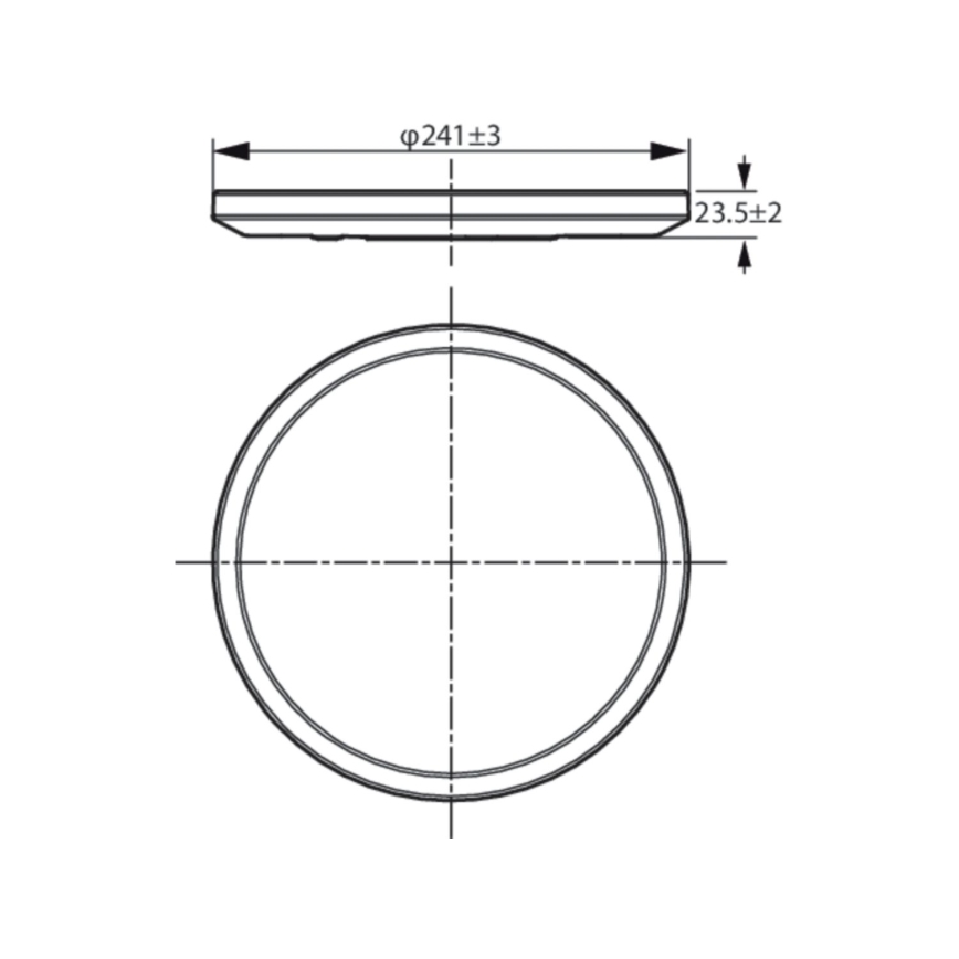 WiZ - LED Stmievateľné stropné svietidlo SUPERSLIM LED/14W/230V 2700-6500K Wi-Fi čierna