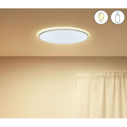 WiZ - LED Stmievateľné stropné svietidlo SUPERSLIM LED/22W/230V 2700-6500K Wi-Fi biela