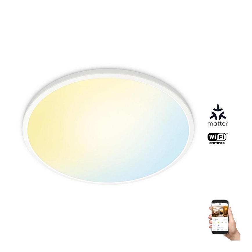 WiZ - LED Stmievateľné stropné svietidlo SUPERSLIM LED/32W/230V 2700-6500K Wi-Fi biela