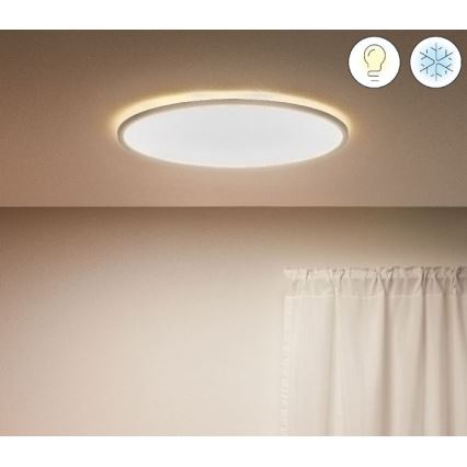 WiZ - LED Stmievateľné stropné svietidlo SUPERSLIM LED/32W/230V 2700-6500K Wi-Fi biela