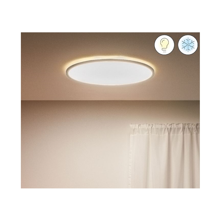 WiZ - LED Stmievateľné stropné svietidlo SUPERSLIM LED/32W/230V 2700-6500K Wi-Fi biela