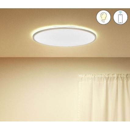 WiZ - LED Stmievateľné stropné svietidlo SUPERSLIM LED/32W/230V 2700-6500K Wi-Fi biela