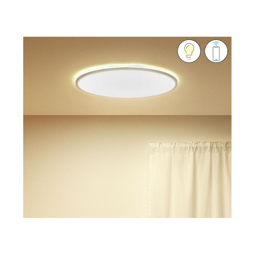 WiZ - LED Stmievateľné stropné svietidlo SUPERSLIM LED/32W/230V 2700-6500K Wi-Fi biela