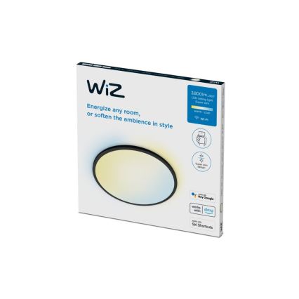 WiZ - LED Stmievateľné stropné svietidlo SUPERSLIM LED/32W/230V 2700-6500K Wi-Fi čierna