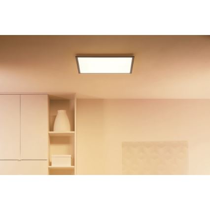 WiZ - LED Stmievateľné stropné svietidlo SUPERSLIM LED/36W/230V 2700-6500K Wi-Fi čierna