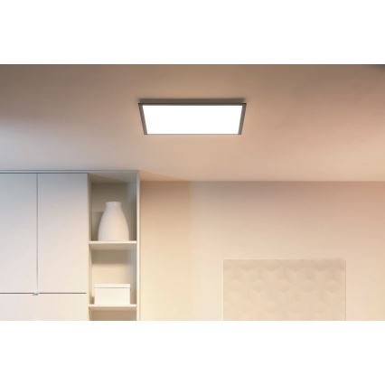 WiZ - LED Stmievateľné stropné svietidlo SUPERSLIM LED/36W/230V 2700-6500K Wi-Fi čierna