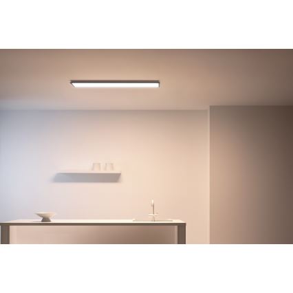 WiZ - LED Stmievateľný panel SUPERSLIM LED/36W/230V 2700-6500K Wi-Fi čierna