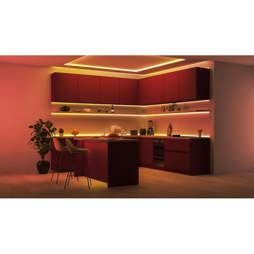 WiZ - RGBIC LED stmievateľný pásik 10 m, 21 W, 230 V, 2700–6500 K, Wi‑Fi