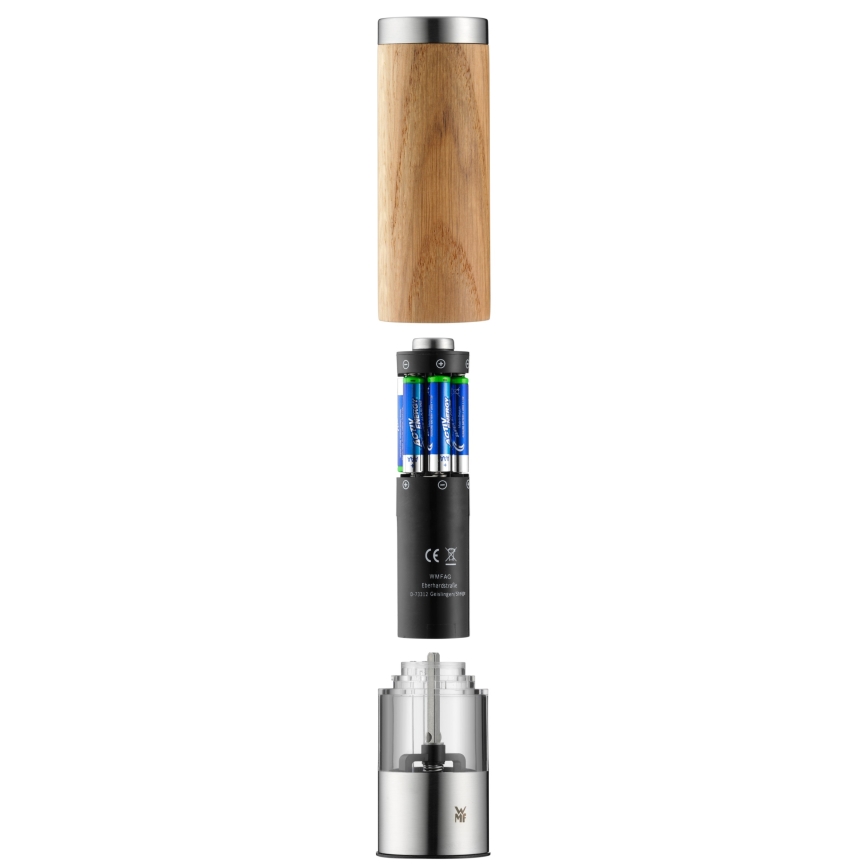 WMF - Elektrický mlynček na korenie CERAMILL 6xAAA dub