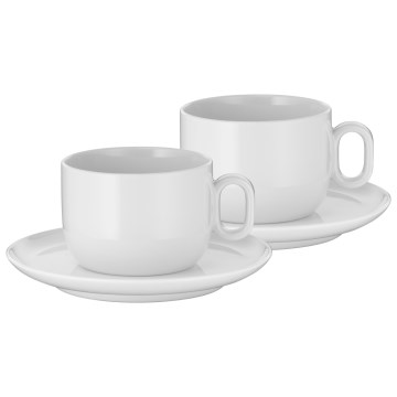 WMF - SADA 2x Šálka na cappuccino s podšálkou BARISTA 160 ml biela