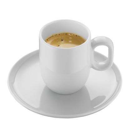 WMF - SADA 2x Šálka na espresso s podšálkou BARISTA biela