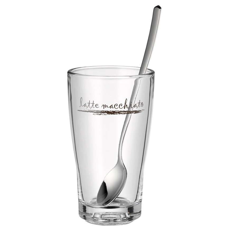 WMF - Sada pohárov a lyžičiek na latte macchiato CLEVER & MORE 6ks