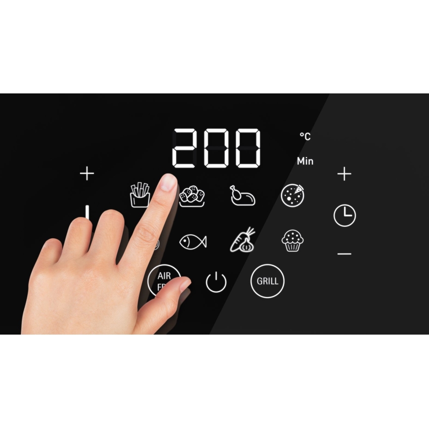 WMF - Teplovzdušná fritéza MULTI TASTE 1550W/230V čierna