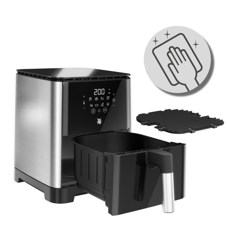 WMF - Teplovzdušná fritéza MULTI TASTE 1550W/230V čierna