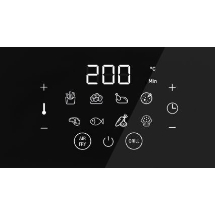 WMF - Teplovzdušná fritéza MULTI TASTE 1550W/230V čierna