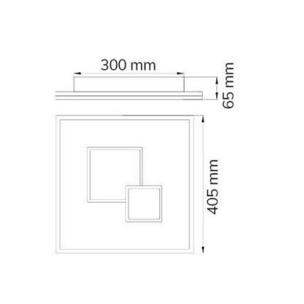 Wofi 11247 - LED Stmievateľné stropné svietidlo NADRA LED/27W/230V