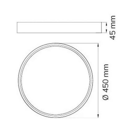 Wofi 12055 - LED Stmievateľné stropné svietidlo DUBAI LED/27,5W/230V biela