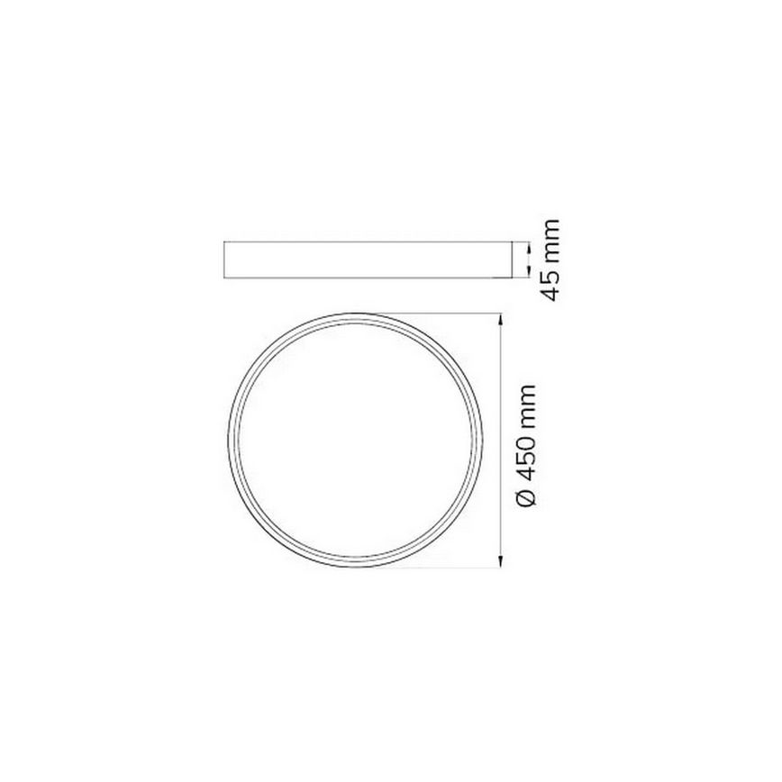 Wofi 12055 - LED Stmievateľné stropné svietidlo DUBAI LED/27,5W/230V biela