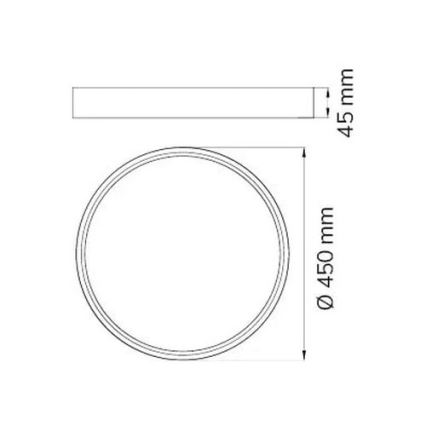 Wofi 12056 - LED Stmievateľné stropné svietidlo DUBAI LED/27,5W/230V antracit