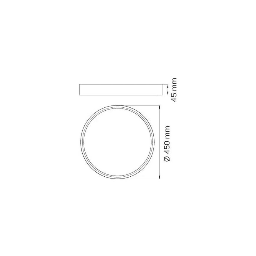 Wofi 12056 - LED Stmievateľné stropné svietidlo DUBAI LED/27,5W/230V antracit