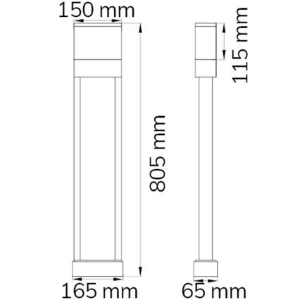 Wofi 12226 - LED Domové číslo DIEGO LED/10,5W/230V 3000K IP54