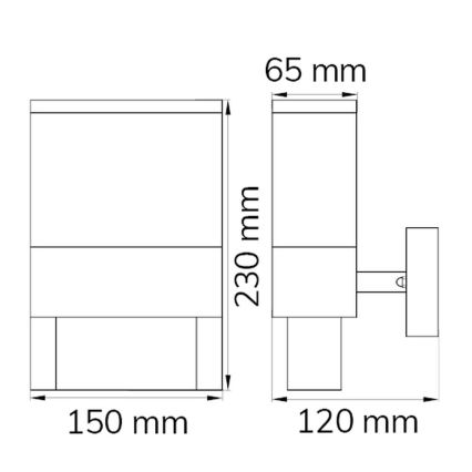 Wofi 12227 - LED Domové číslo DIEGO LED/10,5W/230V 3000K IP54