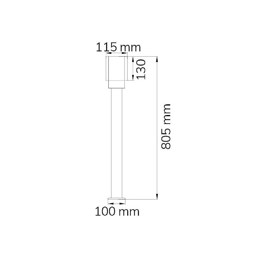 Wofi 12232 - Vonkajšia lampa PITA 1xE27/10W/230V IP54