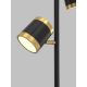 Wofi 3003-304S - LED Stmievateľná stojacia lampa TOULOUSE LED/21W/230V čierna/zlatá
