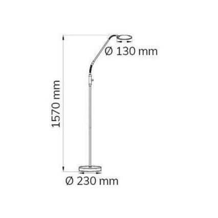 Wofi 3006.01.64.9000 - LED Stmievateľná stojacia lampa TWIN LED/4,6W/230V