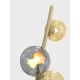 Wofi 3014-904 - LED Stojacia lampa NANCY 9xG9/3,5W/230V zlatá/šedá