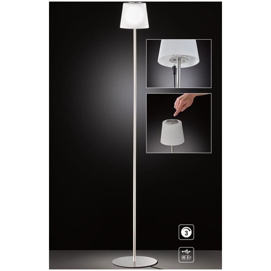 Wofi 3015.01.64.9000 - LED Stmievateľná dotyková stojacia lampa GENK LED/2W/5V 2000 mAh