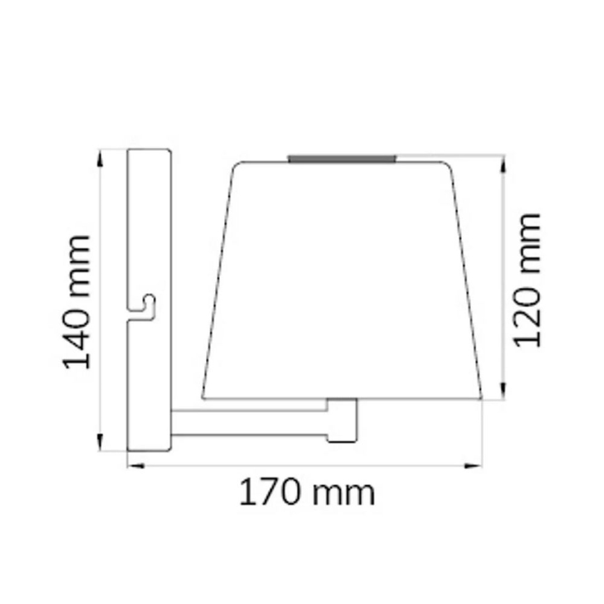 Wofi 4015.01.64.9000 - LED Stmievateľná nástenná lampa GENK LED/2W/5V 2500 mAh
