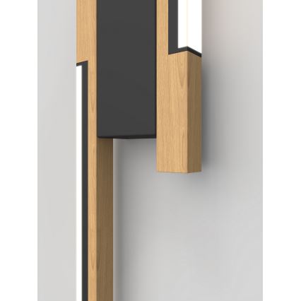 Wofi 4031-206- LED stlmiteľné nástenné svietidlo PALERMO 11W/230V kaučukovník