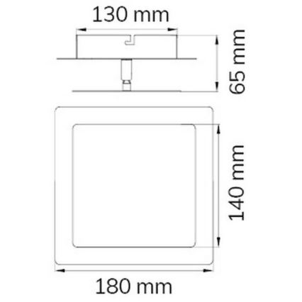 Wofi 451401709000 - LED Nástenné svietidlo FEY LED/8W/230V chróm