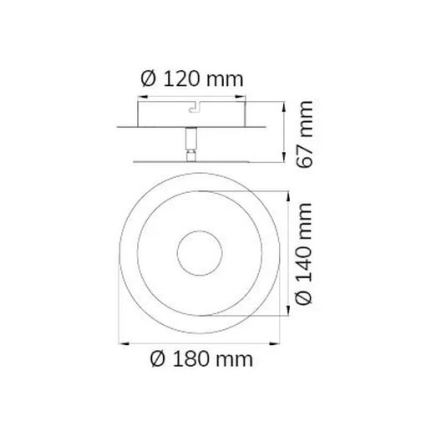 Wofi 451901709000 - LED Nástenné svietidlo AFIR LED/6W/230V matný chróm