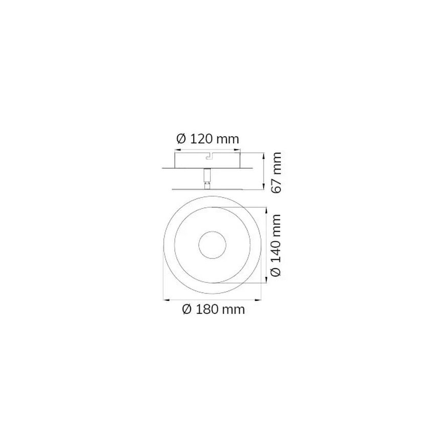 Wofi 451901709000 - LED Nástenné svietidlo AFIR LED/6W/230V matný chróm