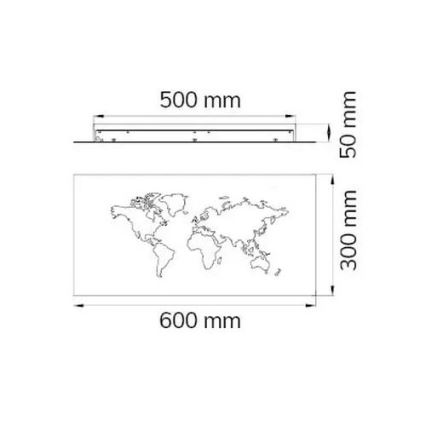 Wofi 4556.01.50.9600 - LED Nástenné dekoračné svietidlo LINDA LED/26W/230V 3000K