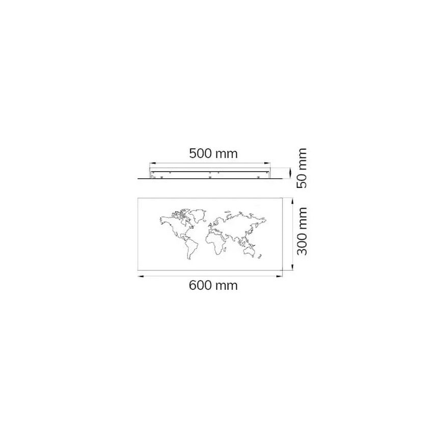 Wofi 4556.01.50.9600 - LED Nástenné dekoračné svietidlo LINDA LED/26W/230V 3000K